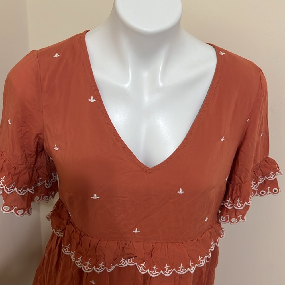 NEW Anthropologie Samia Ruffled Tunic Dress size 6 - Picture 5 of 14